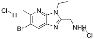 C-(6-BROMO-3-ETHYL-5-METHYL-3H-IMIDAZO[4,5-B]PYRIDIN-2-YL)-METHYLAMINE DIHYDROCHLORIDE Struktur