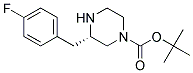 (S)-3-(4-FLUORO-BENZYL)-PIPERAZINE-1-CARBOXYLIC ACID TERT-BUTYL ESTER Struktur