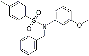 N-BENZYL-N-(3-METHOXY-PHENYL)-4-METHYL-BENZENESULFONAMIDE Struktur