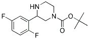 3-(2,5-DIFLUORO-PHENYL)-PIPERAZINE-1-CARBOXYLIC ACID TERT-BUTYL ESTER Struktur