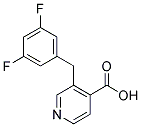 3-[(3,5-DIFLUOROPHENYL)METHYL]-4-PYRIDINECARBOXYLIC ACID Struktur