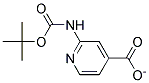 2-TERT-BUTOXYCARBONYLAMINO-PYRIDINE-4-CARBOXYLATE Struktur