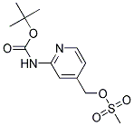 (2-TERT-BUTOXYFORMAMIDO-PYRIDIN-4-YL)METHYL METHANESULFONATE Struktur