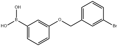 3-(3'-BROMOBENZYLOXY)PHENYLBORONIC ACID Struktur