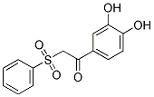 3',4'-DIHYDROXY-2-PHENYL- SULFONYLACETOPHENONE Struktur