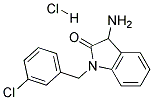 3-AMINO-1-(3-CHLORO-BENZYL)-1,3-DIHYDRO-INDOL-2-ONE HYDROCHLORIDE Struktur