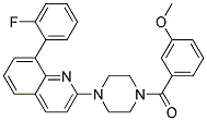 8-(2-FLUOROPHENYL)-2-[4-(3-METHOXYBENZOYL)PIPERAZIN-1-YL]QUINOLINE Struktur