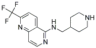 N-(PIPERIDIN-4-YLMETHYL)-2-(TRIFLUOROMETHYL)-1,6-NAPHTHYRIDIN-5-AMINE Struktur