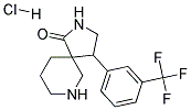 4-(3-(TRIFLUOROMETHYL)PHENYL)-2,7-DIAZASPIRO[4.5]DECAN-1-ONE HYDROCHLORIDE Struktur