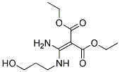 DIETHYL (AMINO[(3-HYDROXYPROPYL)AMINO]METHYLENE)MALONATE Struktur