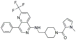 N-((1-[(1-METHYL-1H-PYRROL-2-YL)CARBONYL]PIPERIDIN-4-YL)METHYL)-8-PHENYL-2-(TRIFLUOROMETHYL)-1,6-NAPHTHYRIDIN-5-AMINE Struktur