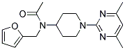 N-[1-(4,6-DIMETHYLPYRIMIDIN-2-YL)PIPERIDIN-4-YL]-N-(2-FURYLMETHYL)ACETAMIDE Struktur