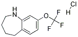 8-TRIFLUOROMETHOXY-2,3,4,5-TETRAHYDRO-1H-BENZO[B]AZEPINE HYDROCHLORIDE Struktur