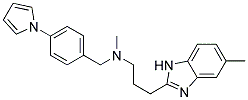 N-METHYL-3-(5-METHYL-1H-BENZIMIDAZOL-2-YL)-N-[4-(1H-PYRROL-1-YL)BENZYL]PROPAN-1-AMINE Struktur