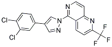 5-[4-(3,4-DICHLOROPHENYL)-1H-PYRAZOL-1-YL]-2-(TRIFLUOROMETHYL)-1,6-NAPHTHYRIDINE Struktur