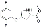 METHYL (2S,4S)-4-(2,5-DIFLUOROPHENOXY)-2-PYRROLIDINECARBOXYLATE Struktur