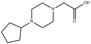 (4-CYCLOPENTYL-PIPERAZIN-1-YL)-ACETIC ACID Struktur