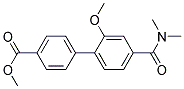 4'-DIMETHYLCARBAMOYL-2'-METHOXY-BIPHENYL-4-CARBOXYLIC ACID METHYL ESTER Struktur