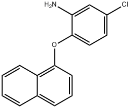 5-CHLORO-2-(1-NAPHTHYLOXY)ANILINE Struktur