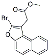 METHYL (2-BROMONAPHTHO[2,1-B]FURAN-1-YL)ACETATE Struktur