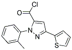 5-THIOPHEN-2-YL-2-O-TOLYL-2H-PYRAZOLE-3-CARBONYL CHLORIDE Struktur