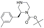 (S)-2-(3-METHYL-BENZYL)-PIPERAZINE-1-CARBOXYLIC ACID TERT-BUTYL ESTER Struktur