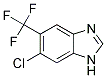 6-CHLORO-5-TRIFLUOROMETHYL-1H-BENZIMIDAZOLE Struktur