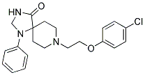 8-[2-(4-CHLOROPHENOXY)ETHYL]-1-PHENYL-1,3,8-TRIAZASPIRO[4.5]DECAN-4-ONE Struktur