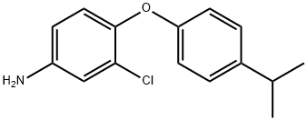 3-CHLORO-4-(4-ISOPROPYLPHENOXY)ANILINE Struktur