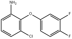 3-CHLORO-2-(3,4-DIFLUOROPHENOXY)ANILINE Struktur