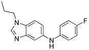 (4-FLUORO-PHENYL)-(1-PROPYL-1H-BENZOIMIDAZOL-5-YL)-AMINE Struktur