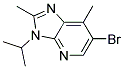 6-BROMO-3-ISOPROPYL-2,7-DIMETHYL-3H-IMIDAZO[4,5-B]PYRIDINE Struktur