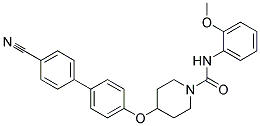 4-[(4'-CYANOBIPHENYL-4-YL)OXY]-N-(2-METHOXYPHENYL)PIPERIDINE-1-CARBOXAMIDE Struktur