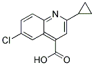 6-CHLORO-2-CYCLOPROPYLQUINOLINE-4-CARBOXYLIC ACID Struktur