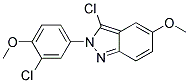 3-CHLORO-5-METHOXY-2-(3-CHLORO-4-METHOXYPHENYL)-2HINDAZOLE Struktur