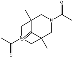 3,7-DIACETYL-1,5-DIMETHYL-3,7-DIAZABICYCLO[3.3.1]NONAN-9-ONE Struktur