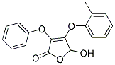 5-HYDROXY-3,4-BIS-PHENOXYMETHYL-5H-FURAN-2-ONE Struktur