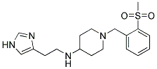 N-[2-(1H-IMIDAZOL-4-YL)ETHYL]-1-[2-(METHYLSULFONYL)BENZYL]PIPERIDIN-4-AMINE Struktur