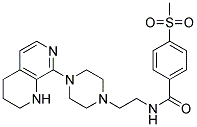 4-(METHYLSULFONYL)-N-(2-[4-(1,2,3,4-TETRAHYDRO-1,7-NAPHTHYRIDIN-8-YL)PIPERAZIN-1-YL]ETHYL)BENZAMIDE Struktur