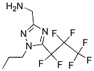 (5-HEPTAFLUOROPROPYL-1-PROPYL-1H-[1,2,4]TRIAZOL-3-YL)-METHYL-AMINE Struktur