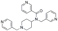 N-(PYRIDIN-3-YLMETHYL)-N-[1-(PYRIDIN-4-YLMETHYL)PIPERIDIN-4-YL]NICOTINAMIDE Struktur