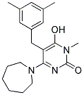 4-AZEPAN-1-YL-5-(3,5-DIMETHYL-BENZYL)-6-HYDROXY-1-METHYL-1H-PYRIMIDIN-2-ONE Struktur