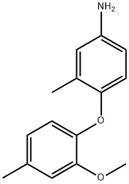 4-(2-METHOXY-4-METHYLPHENOXY)-3-METHYLPHENYLAMINE Struktur