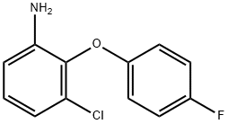 3-CHLORO-2-(4-FLUOROPHENOXY)ANILINE Struktur