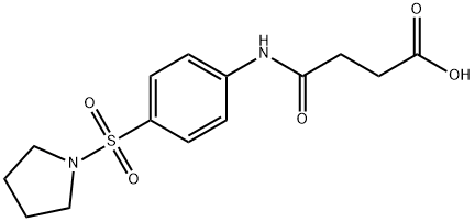 N-[4-(PYRROLIDINE-1-SULFONYL)-PHENYL]-SUCCINAMIC ACID Struktur