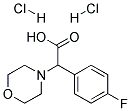 (4-FLUORO-PHENYL)-MORPHOLIN-4-YL-ACETIC ACID HYDROCHLORIDE HYDROCHLORIDE Struktur