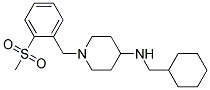 N-(CYCLOHEXYLMETHYL)-1-[2-(METHYLSULFONYL)BENZYL]PIPERIDIN-4-AMINE Struktur