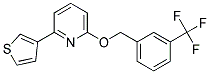 2-THIEN-3-YL-6-([3-(TRIFLUOROMETHYL)BENZYL]OXY)PYRIDINE Struktur