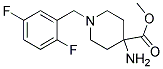 METHYL 4-AMINO-1-(2,5-DIFLUOROBENZYL)PIPERIDINE-4-CARBOXYLATE Struktur