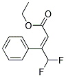 (E)-4,4-DIFLUORO-3-PHENYL-BUT-2-ENOIC ACID ETHYL ESTER Struktur